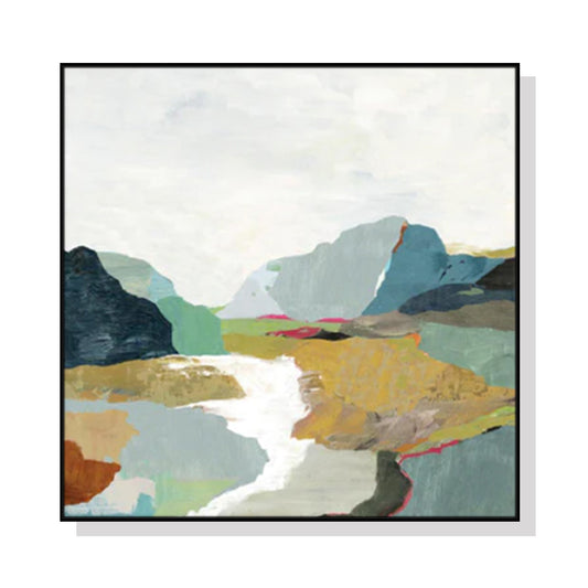 Image of wall art 90cmx90cm september afternoon black frame canvas  ideal for luxury casual home interiors