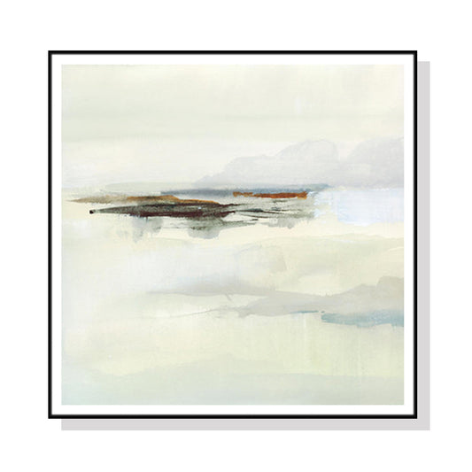Image of wall art 40cmx40cm atmospheric edge black frame canvas  ideal for luxury casual home interiors