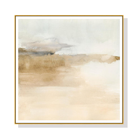 Image of wall art 90cmx90cm atmospheric edge ii gold frame canvas  ideal for luxury casual home interiors