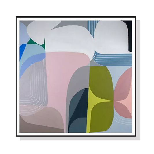 Image of wall art 80cmx80cm skyways black frame canvas  ideal for luxury casual home interiors
