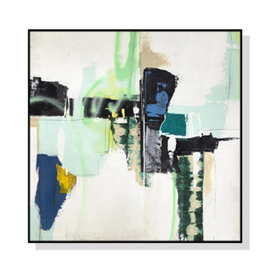 Image of wall art 40cmx40cm hard truth black frame canvas  ideal for luxury casual home interiors