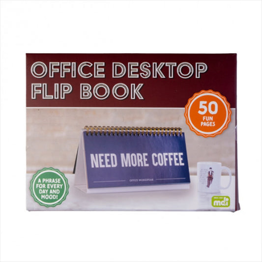 Image of desktop office workspeak flip book  suitable for aged care, corporate offices, and commercial settings