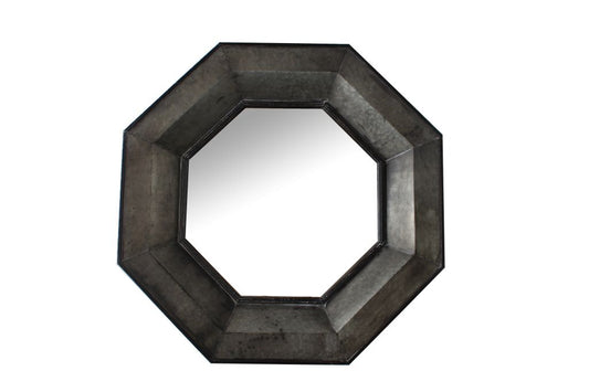Image of viking octagonal metal mirror  available at The Epic Shop