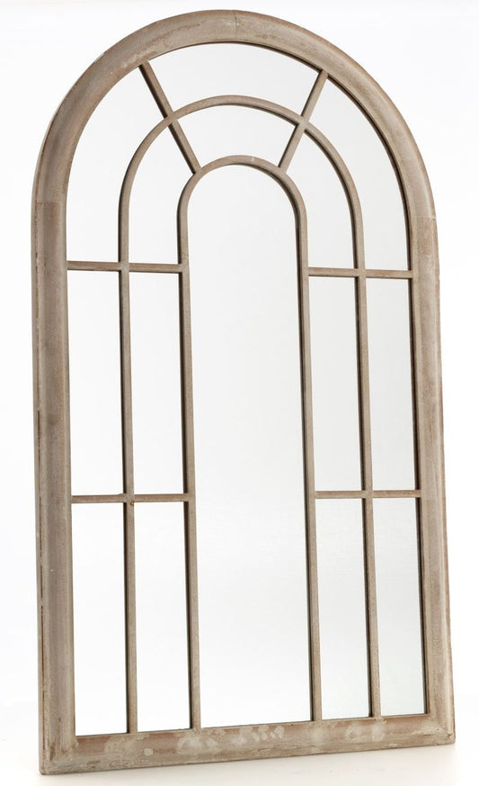 Image of large garden arched window mirror  available at The Epic Shop