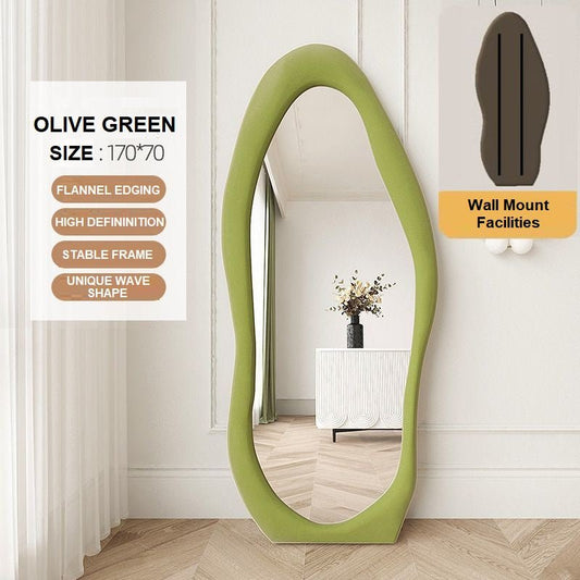 Image of 1.7m standing maiden mirror full length aesthetic full size floor mirror bedroom creative modern deco - amazingooh wholesale  1.7m standing maiden mirror full length aesthetic full size floor mirror bedroom creative modern deco - amazin  ideal for luxury casual home interiors