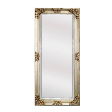 Image of deluxe french provincial ornate mirror - champagne - 90cm x 170cm  ideal for luxury casual home interiors