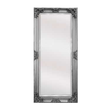Image of deluxe french provincial ornate mirror - antique silver - 90cm x 170cm  ideal for luxury casual home interiors