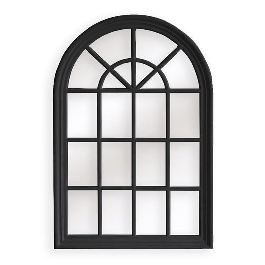 Image of window style mirror - black arch 100 cm x 150 cm  ideal for luxury casual home interiors