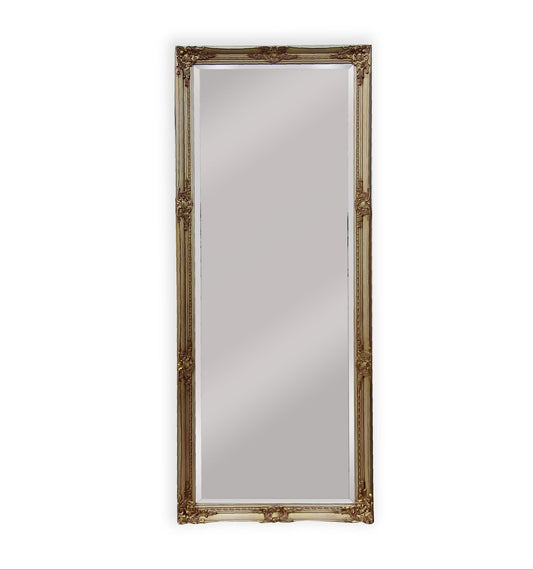 Image of french provincial ornate mirror - champagne - medium 70cm x 170cm  ideal for luxury casual home interiors