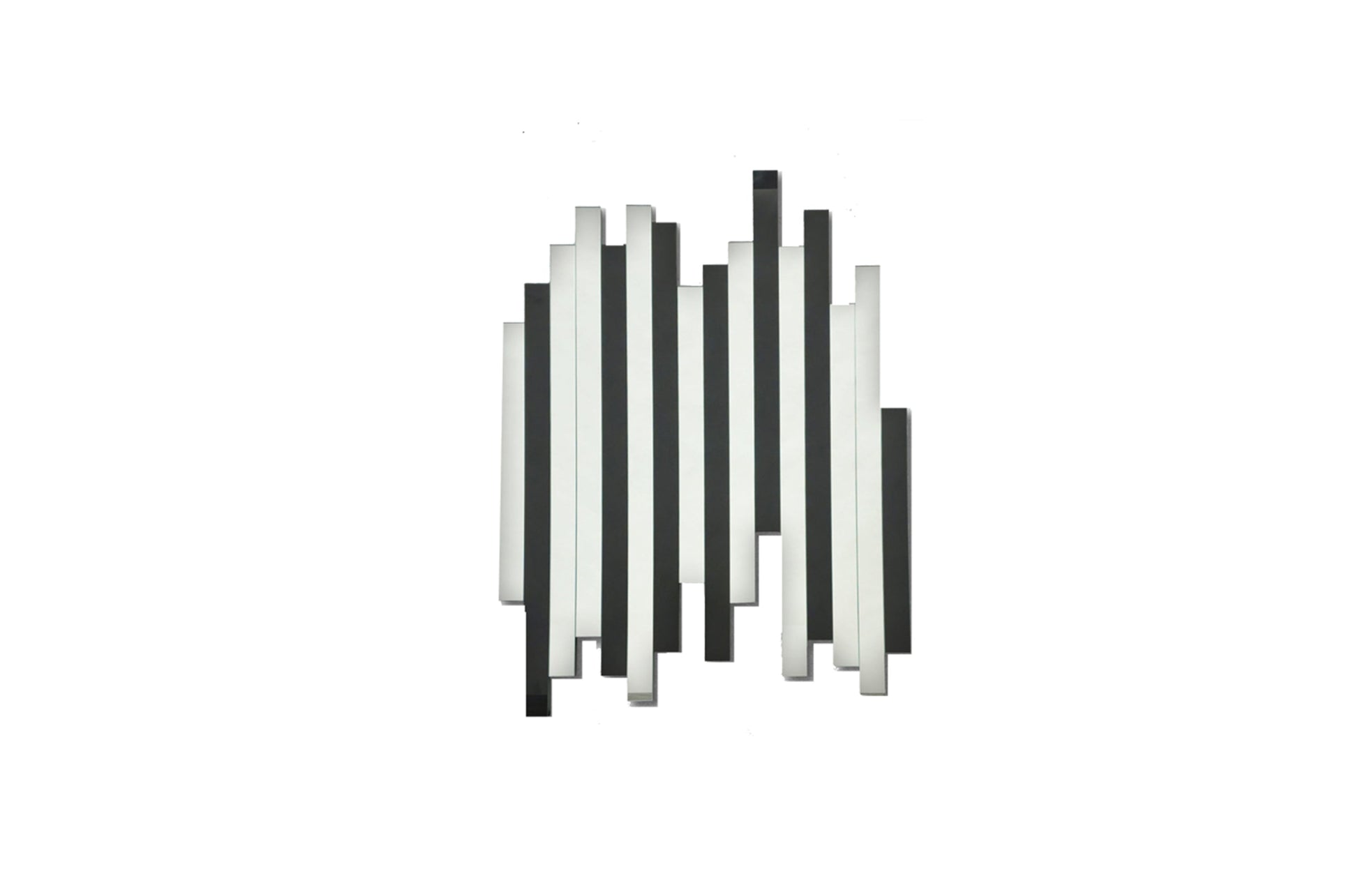 Image of luxe panel mirror - black  ideal for luxury casual home interiors