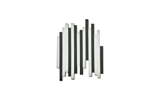 Image of luxe panel mirror - black  ideal for luxury casual home interiors