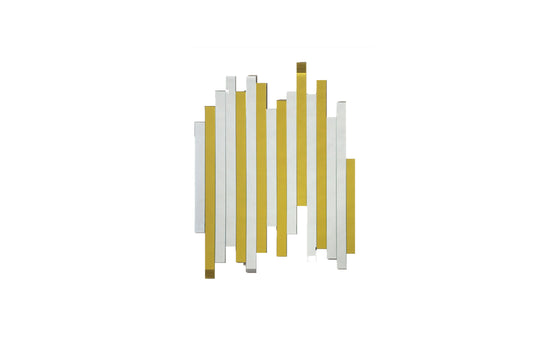 Image of luxe panel mirror - gold  ideal for luxury casual home interiors