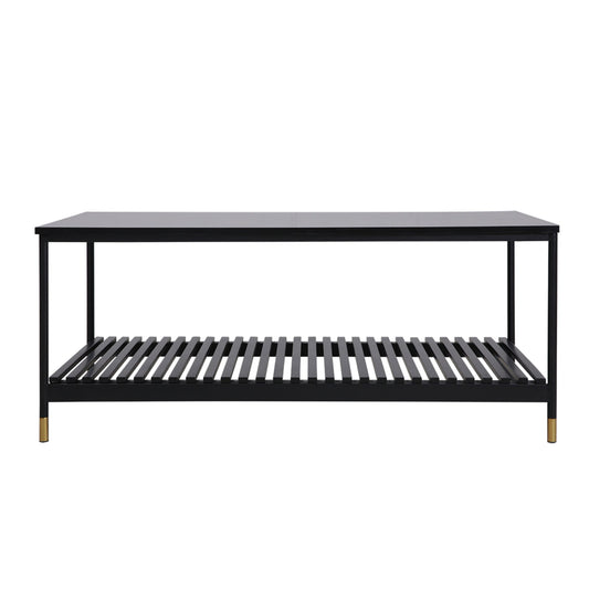 Image of alcona coffee table in matte black  available at The Epic Shop