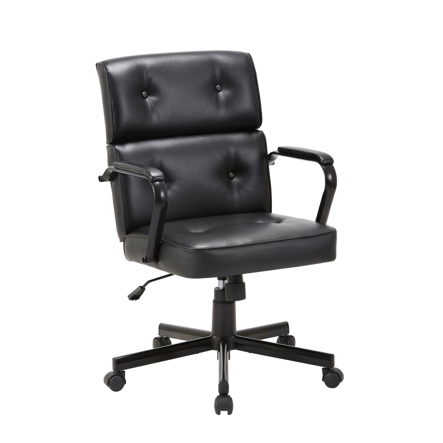 Image of beverly home office chair in black pu  versatile for both home and professional use