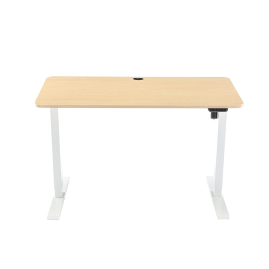 Image of 1.2m sit and stand desk in natural  suitable for aged care, corporate offices, and commercial settings