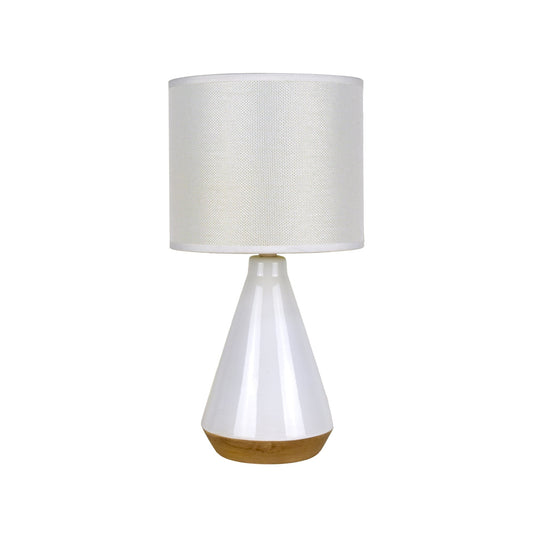 Image of lux tapered ceramic table lamp  ideal for luxury casual home interiors