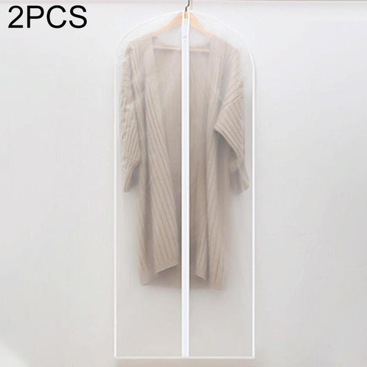 Image of 2 transparent hanging garment storage bags with zipper  available at The Epic Shop