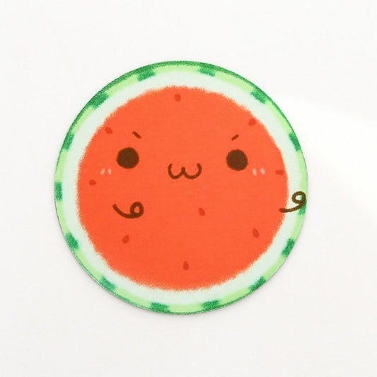 Image of 2 pack 22cm cute fruit mouse pad for office desks - watermelon  suitable for aged care, corporate offices, and commercial settings