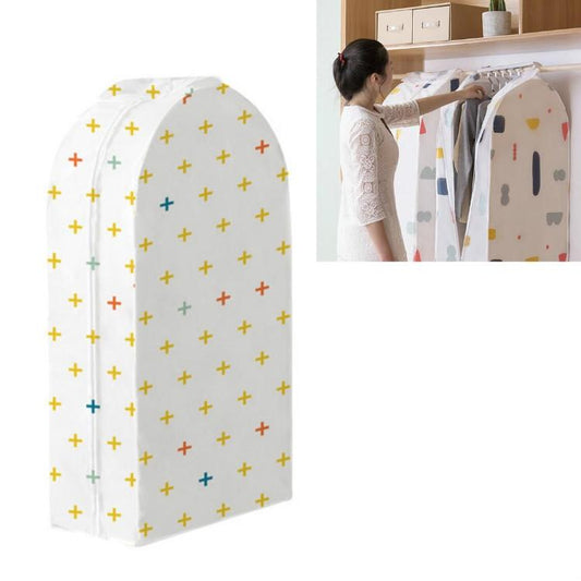 Image of small 3d hanger pocket wardrobe with dust cover - plus sign  available at The Epic Shop