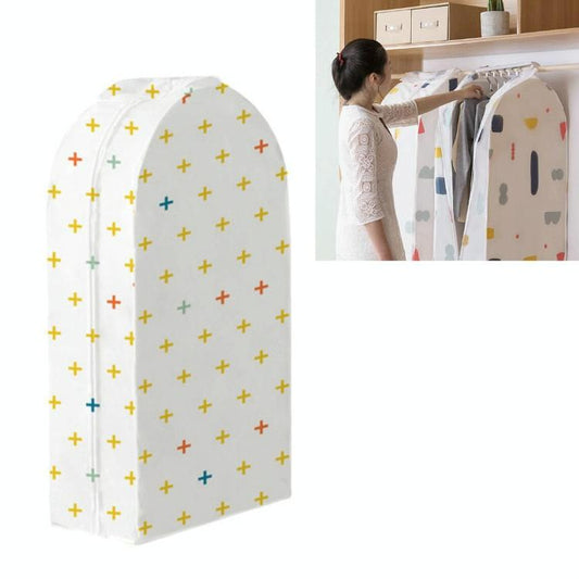 Image of large 3d hanger pocket wardrobe with dust cover - plus sign  available at The Epic Shop