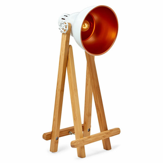 Image of 61cm bamboo easel table lamp modern scandi designer desk light bedroom office  versatile for both home and professional use