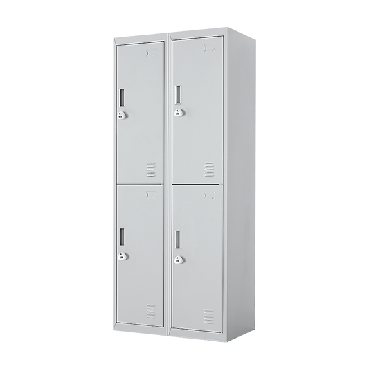 Image of four-door office gym shed storage locker  suitable for aged care, corporate offices, and commercial settings