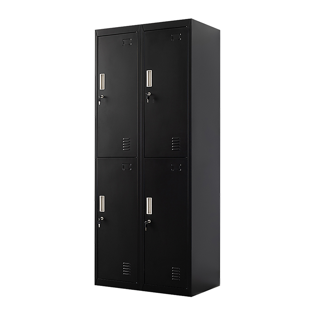 Image of four-door office gym shed storage locker  suitable for aged care, corporate offices, and commercial settings
