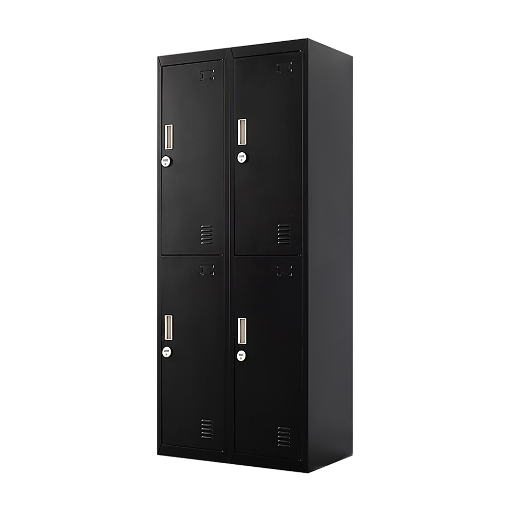 Image of four-door office gym shed storage locker  suitable for aged care, corporate offices, and commercial settings