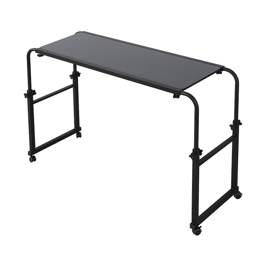 Image of overbed table work laptop desk with wheels  suitable for aged care, corporate offices, and commercial settings