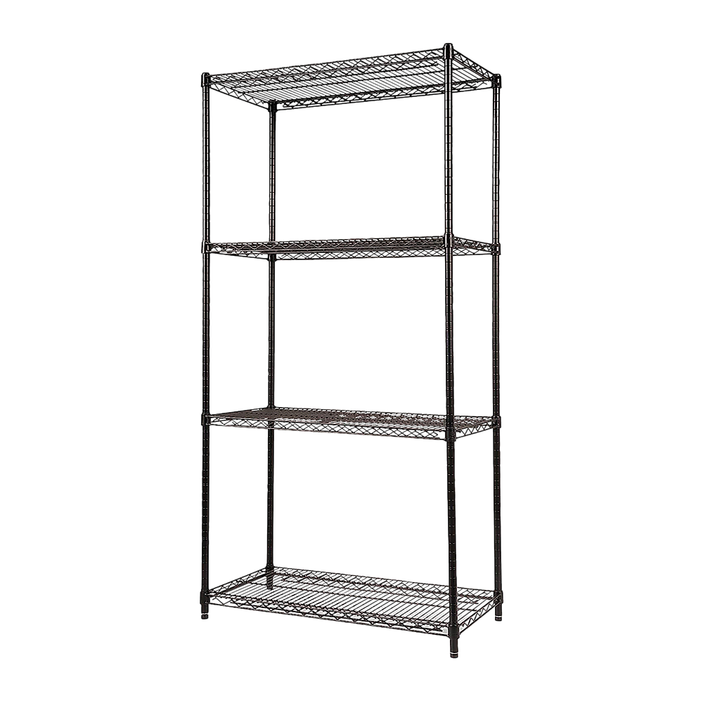 Image of modular wire storage shelf 1200 x 450 x 1800mm steel shelving  suitable for aged care, corporate offices, and commercial settings