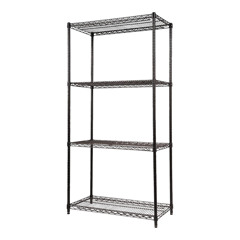 Image of modular wire storage shelf 900 x 350 x 1800mm steel shelving  suitable for aged care, corporate offices, and commercial settings