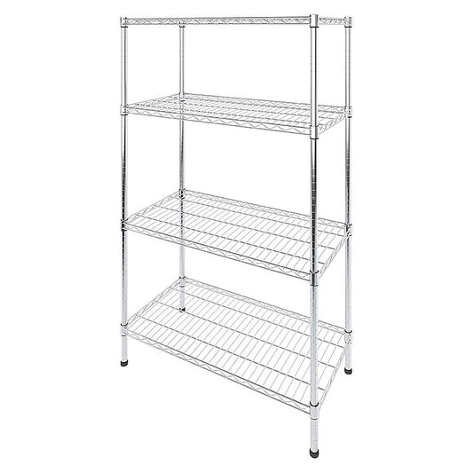 Image of modular wire storage shelf 900 x 450 x 1800mm steel shelving  suitable for aged care, corporate offices, and commercial settings