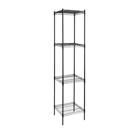 Image of modular wire storage shelf 350 x 350 x 1800mm steel shelving  suitable for aged care, corporate offices, and commercial settings
