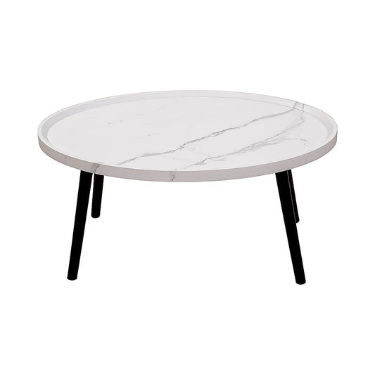 Image of oval coffee table mid century modern minimalist display  ideal for luxury casual home interiors