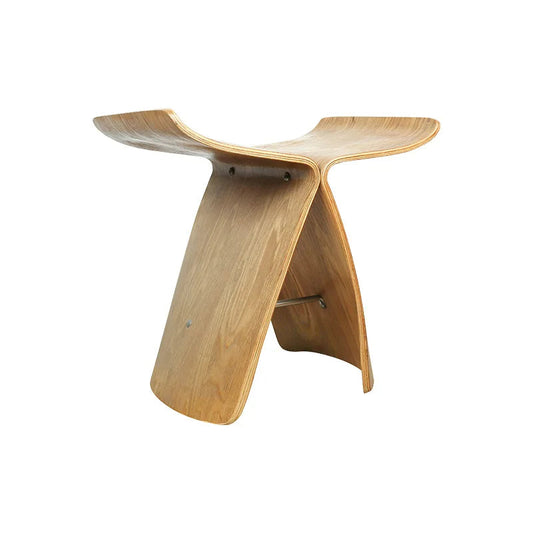 Image of nneoba creative wood butterfly stool  ideal for luxury casual home interiors