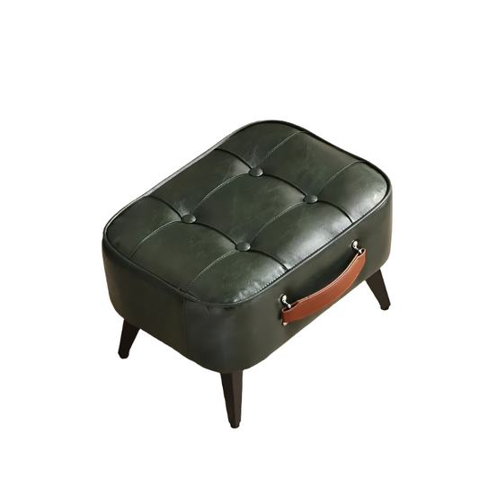 Image of nnetm super soft faux leather upholstered seat - green black  versatile for both home and professional use