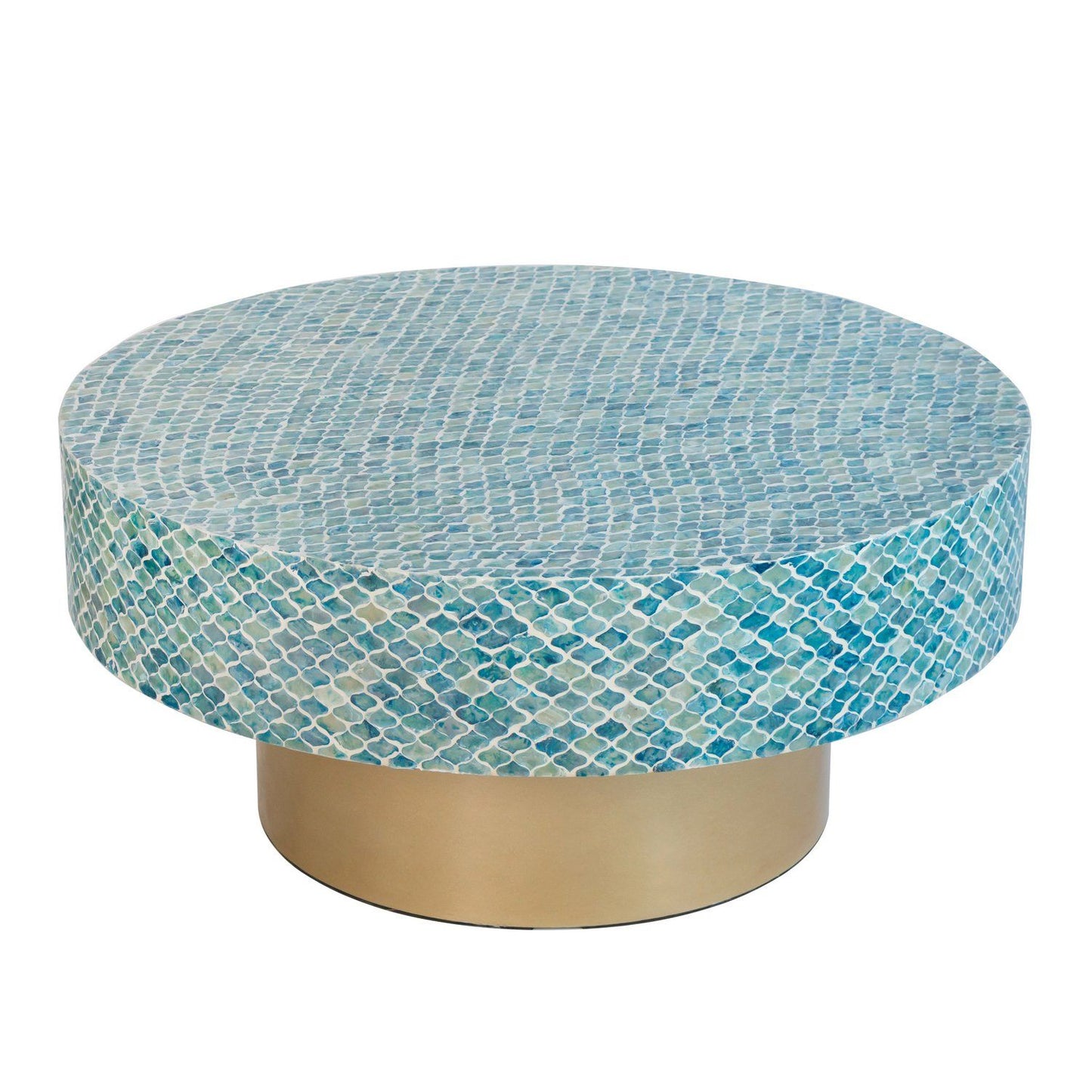 Image of goa shell coffee table  ideal for luxury casual home interiors
