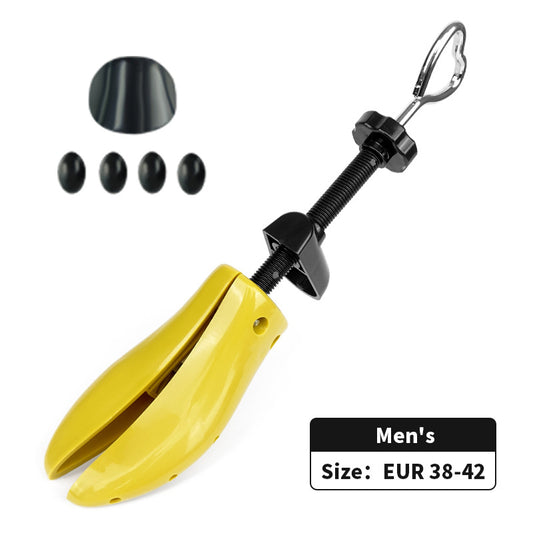 Image of 1 pcs yellow adjustable shoe stretcher for men's shoes, size eur 38-42  available at The Epic Shop