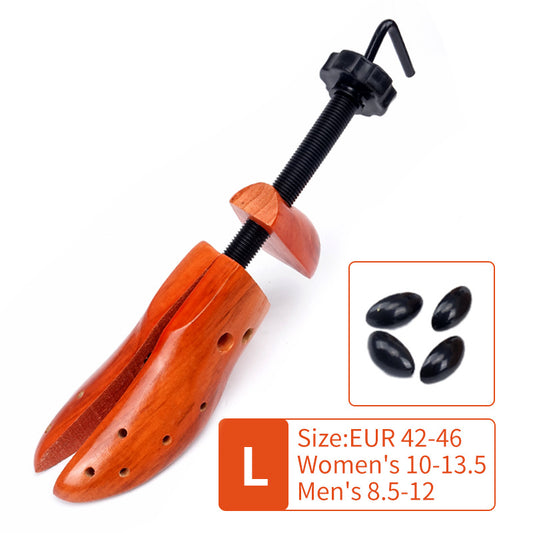 Image of 1 pcs  brown adjustable wooden shoe stretcher for men & women, large size (eur 42-46)  available at The Epic Shop