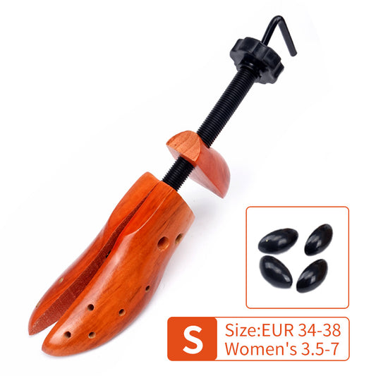Image of 1 pcs brown adjustable wooden shoe stretcher for women, small size (eur 34-38)  available at The Epic Shop
