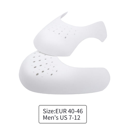 Image of white shoe crease protector for men's shoes, size eur 40-46 (us 7-12) 10 pairs  ideal for luxury casual home interiors