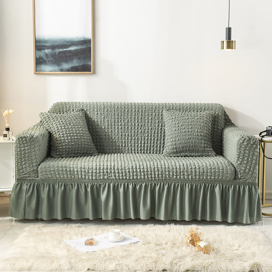 Image of elastic sofa cover-green (90-140cm)  ideal for luxury casual home interiors