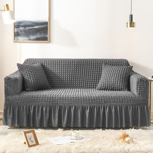 Image of elastic sofa cover-gray (190-230cm)  ideal for luxury casual home interiors