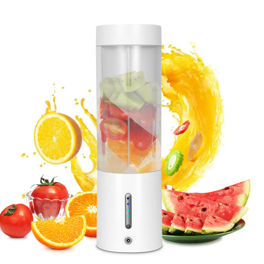 Image of white portable juicer - magnetic charging fresh juice blender, multifunctional ice crushing fruit mixer  versatile for both home and professional use