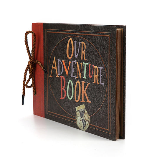 Image of diy scrapbook adventure album  retro kraft paper photo book with string binding  available at The Epic Shop