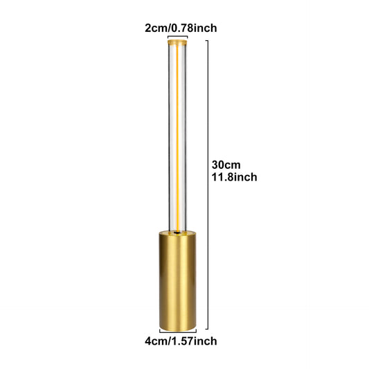 Image of 2 pcs gold modern minimalist rechargeable atmosphere lamp  touch-control night light for bedroom, bar, and portable outdoor use  ideal for luxury casual home interiors