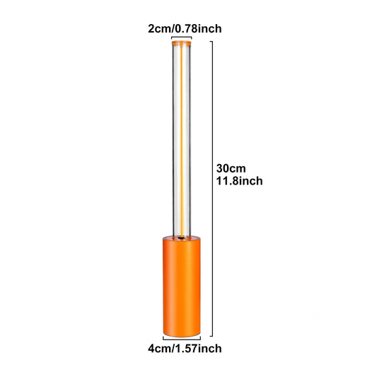 Image of 2 pcs orange modern minimalist rechargeable atmosphere lamp - touch-control night light for bedroom, bar, and portable outdoor use  ideal for luxury casual home interiors