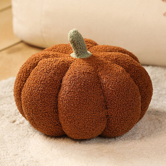 Image of brown 2-pcs 30cm creative plush pumpkin pillow for sofa, window seat & living room decoration  ideal for luxury casual home interiors