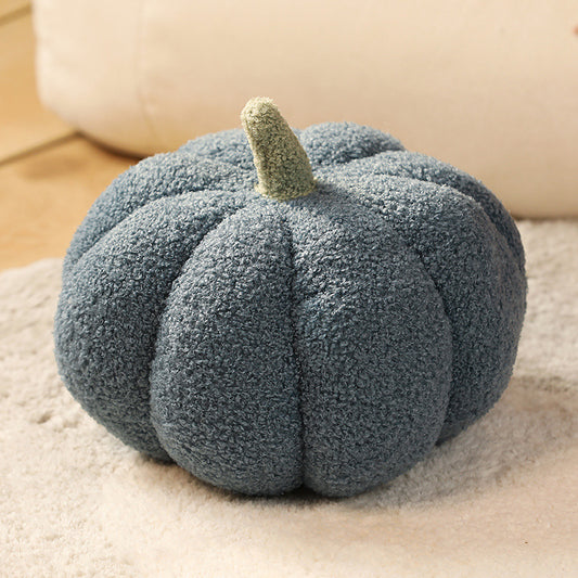 Image of blue 2-pcs 30cm creative plush pumpkin pillow for sofa, window seat & living room decoration  ideal for luxury casual home interiors