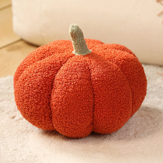 Image of red 2-pcs 30cm creative plush pumpkin pillow for sofa, window seat & living room decoration  ideal for luxury casual home interiors